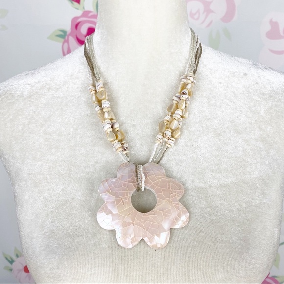 Bohemian Style Boho Floral Statement Necklace - Picture 2 of 10